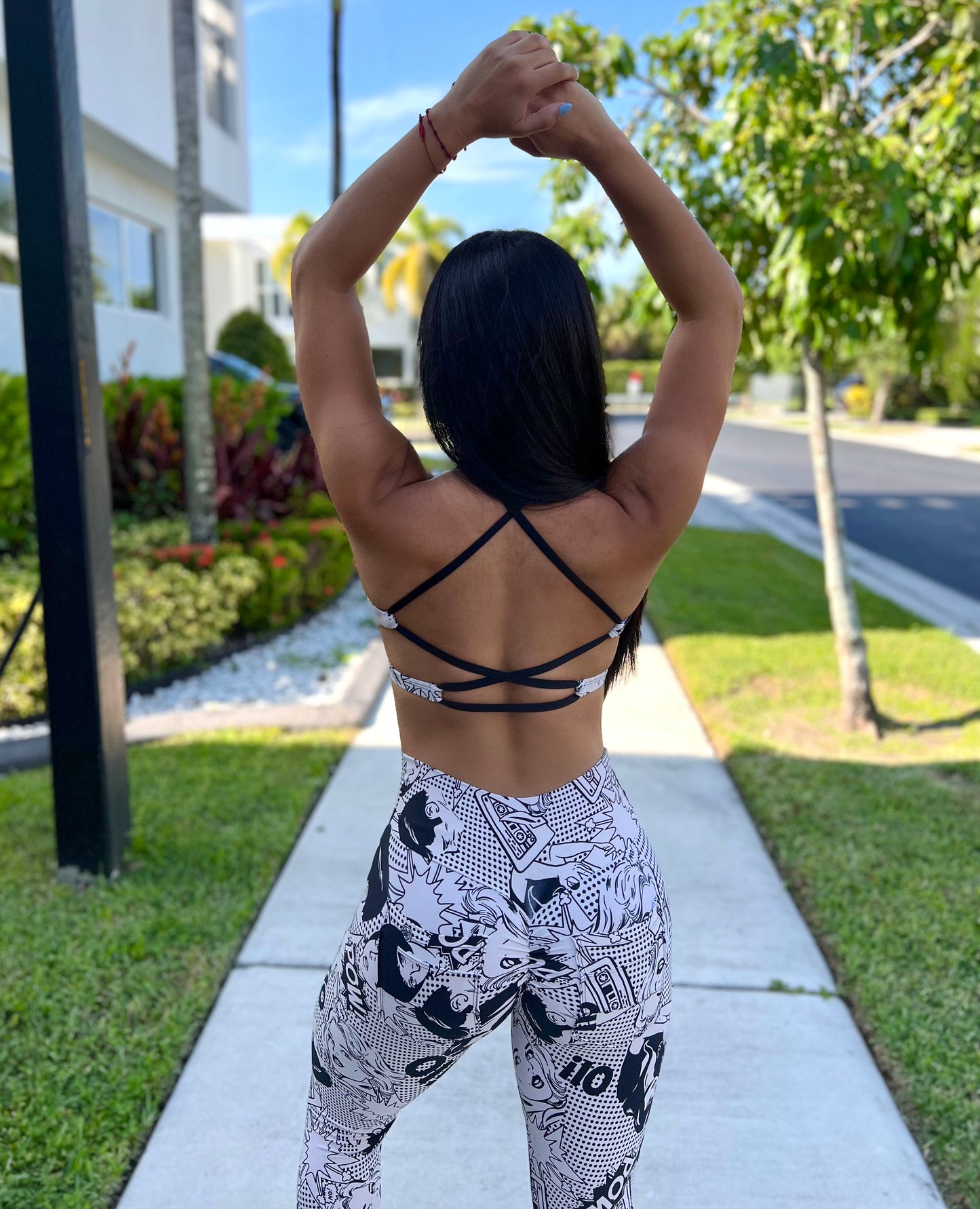 Legging Set POW Print NEW