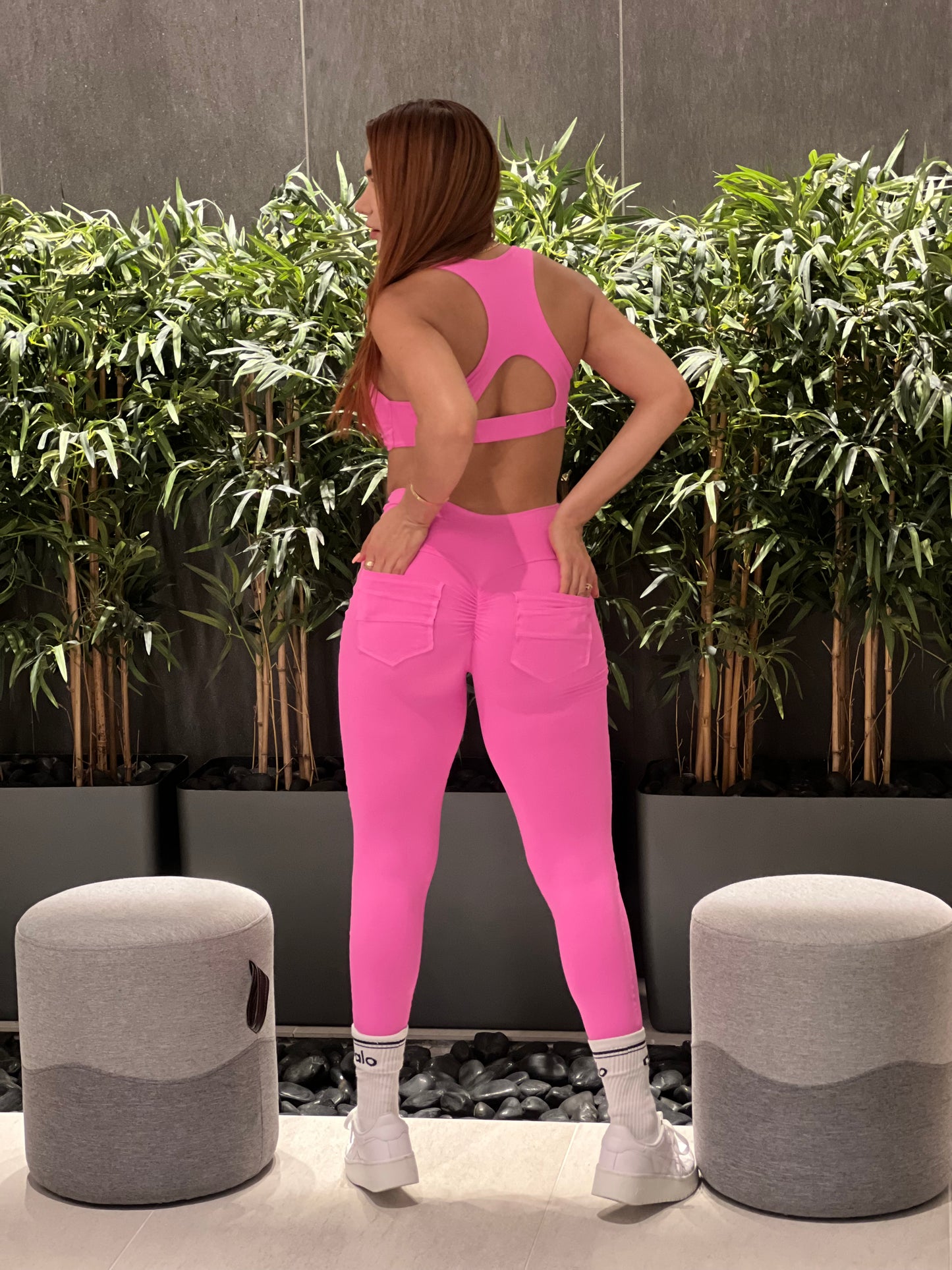 NEW Set Legging & Top Fuchsia ScrunchButt