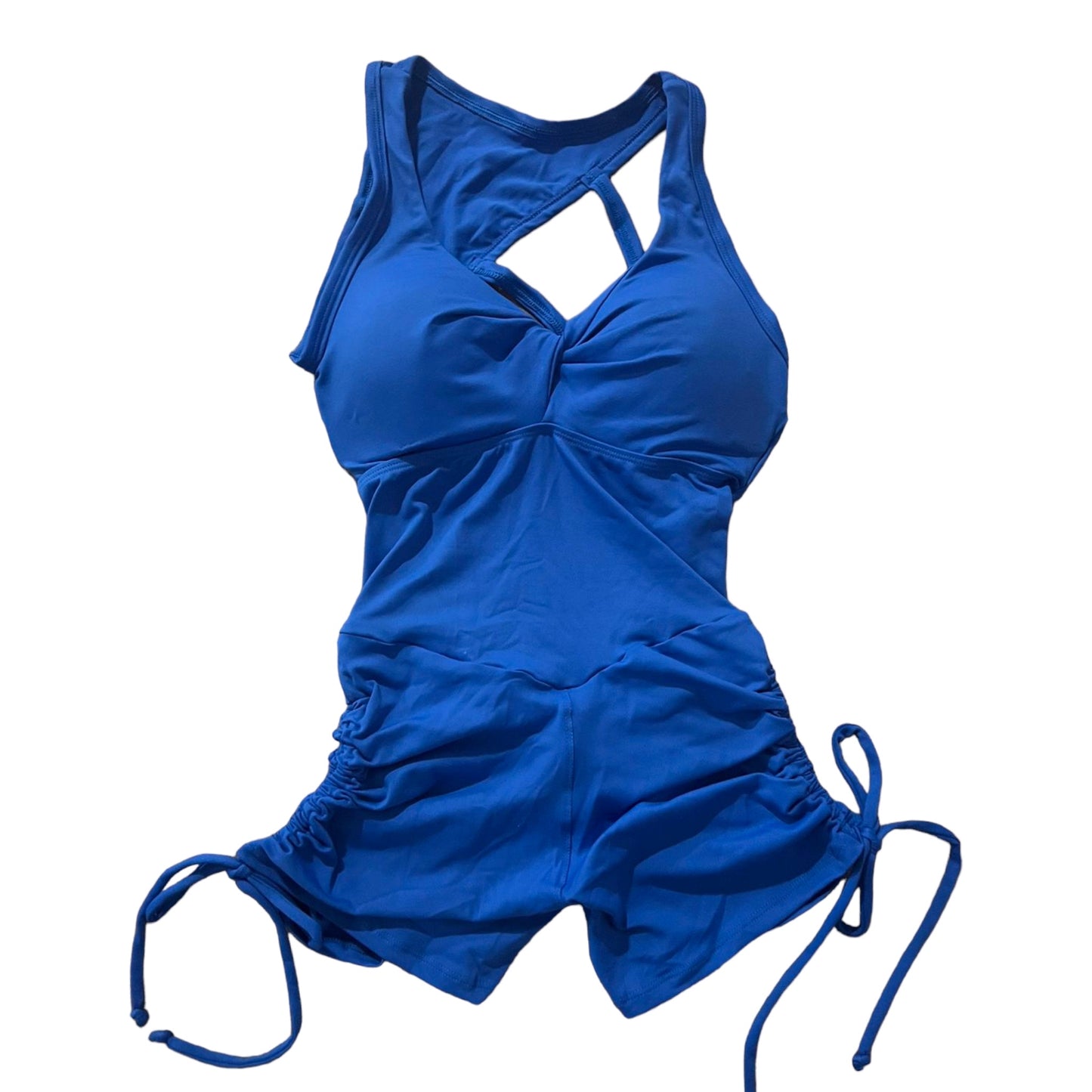 Short Royal Blue Romper ScrunchButt SUPER SALE