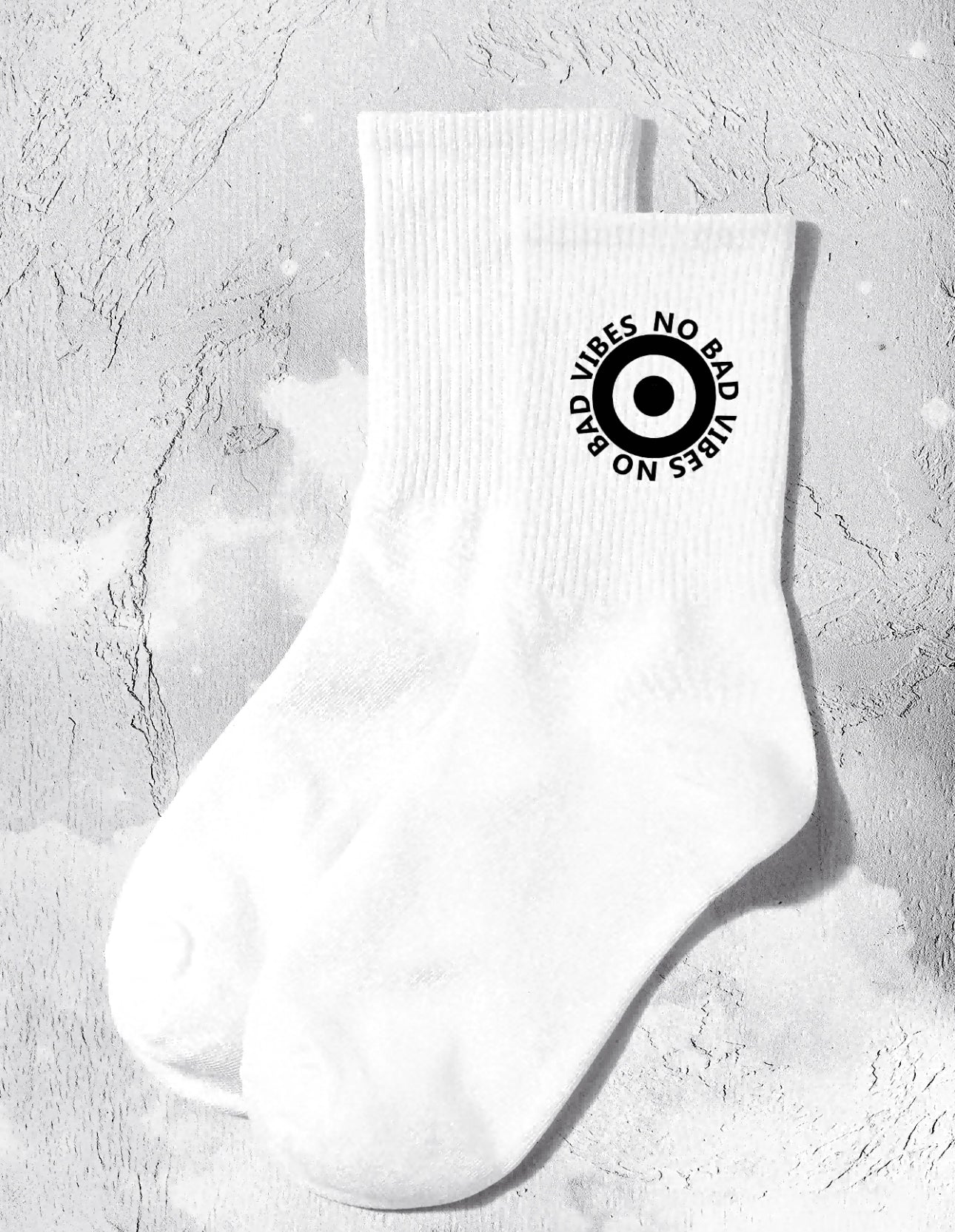 Socks No Bad Vibes with black•Black Friday Sale