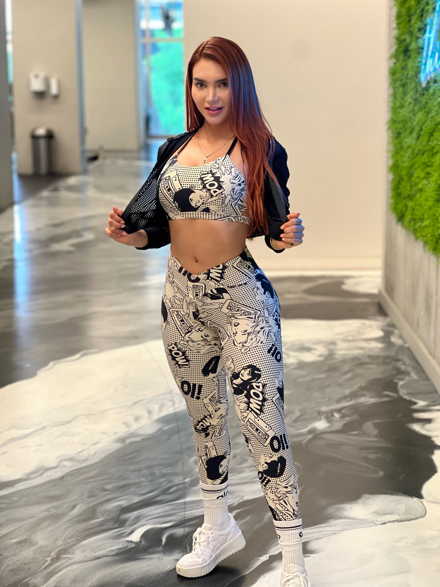 New Set Legging and Top POW Print
