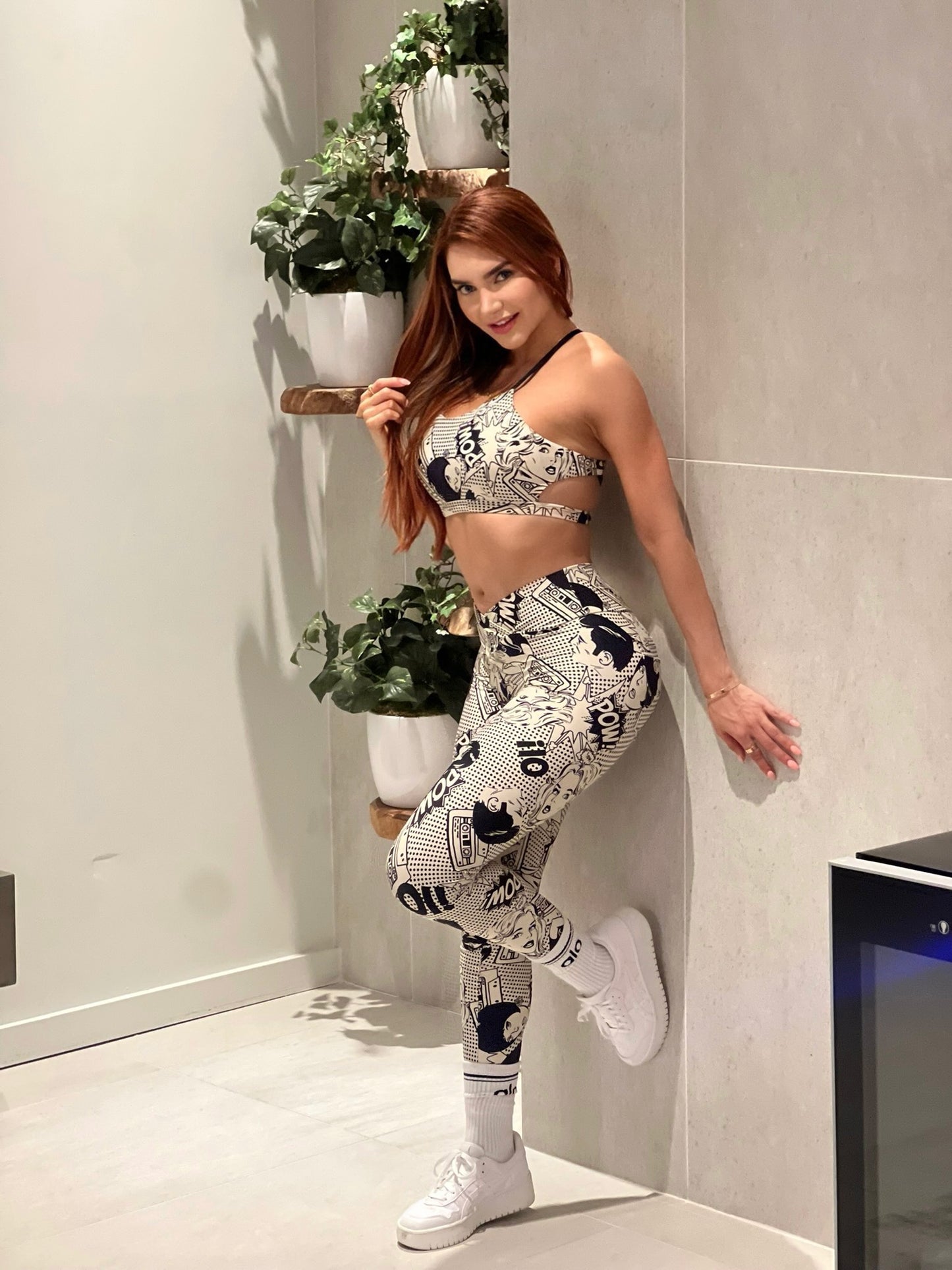 New Set Legging and Top POW Print