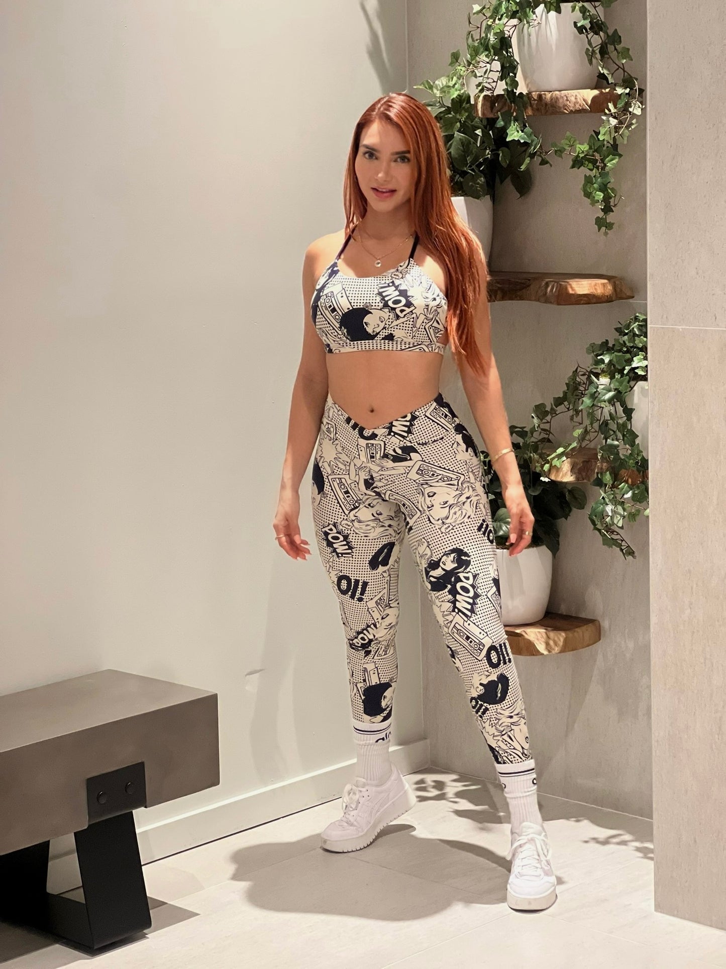 New Set Legging and Top POW Print