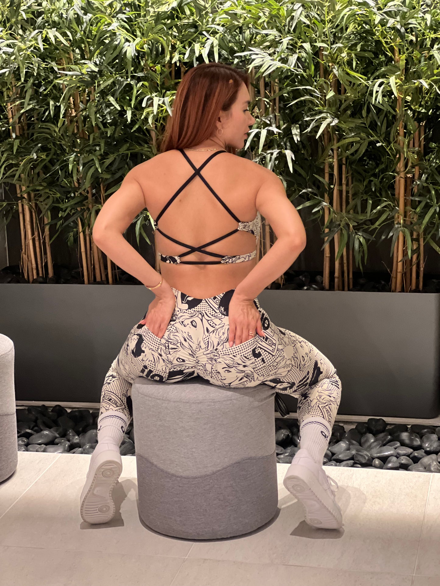 New Set Legging and Top POW Print