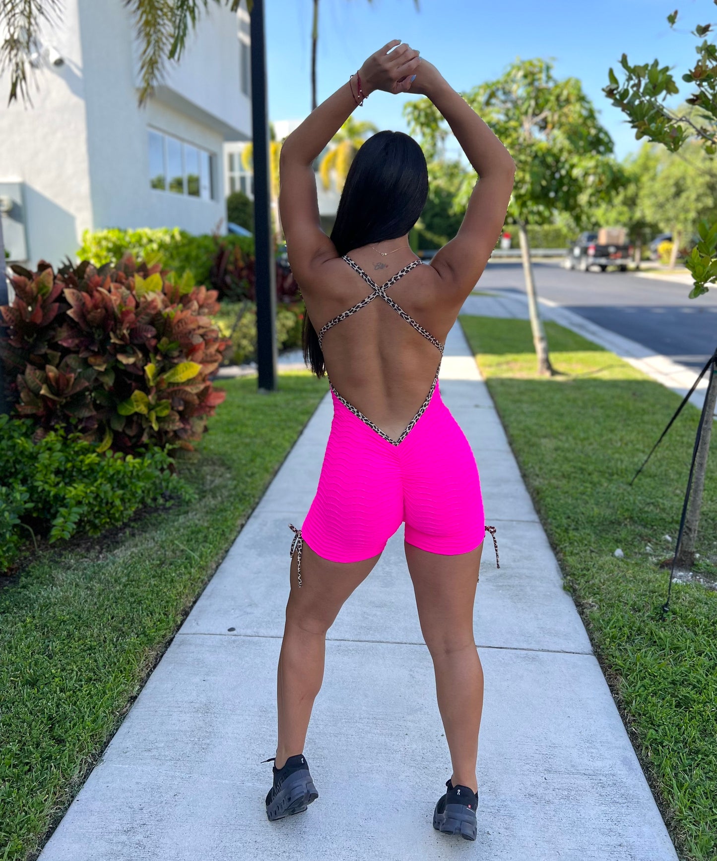 Short Jumpsuit | Romper Fuchsia NEW