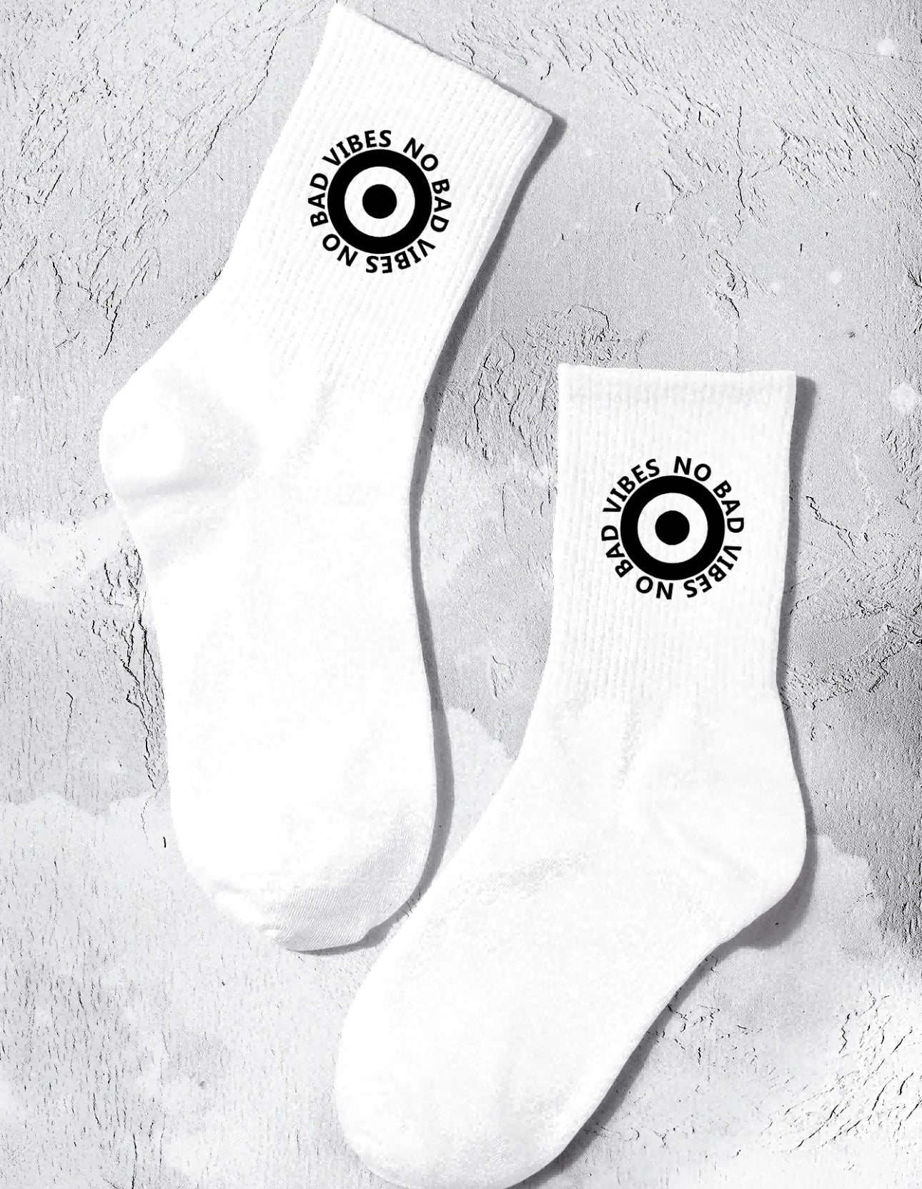 Socks No Bad Vibes with black•Black Friday Sale