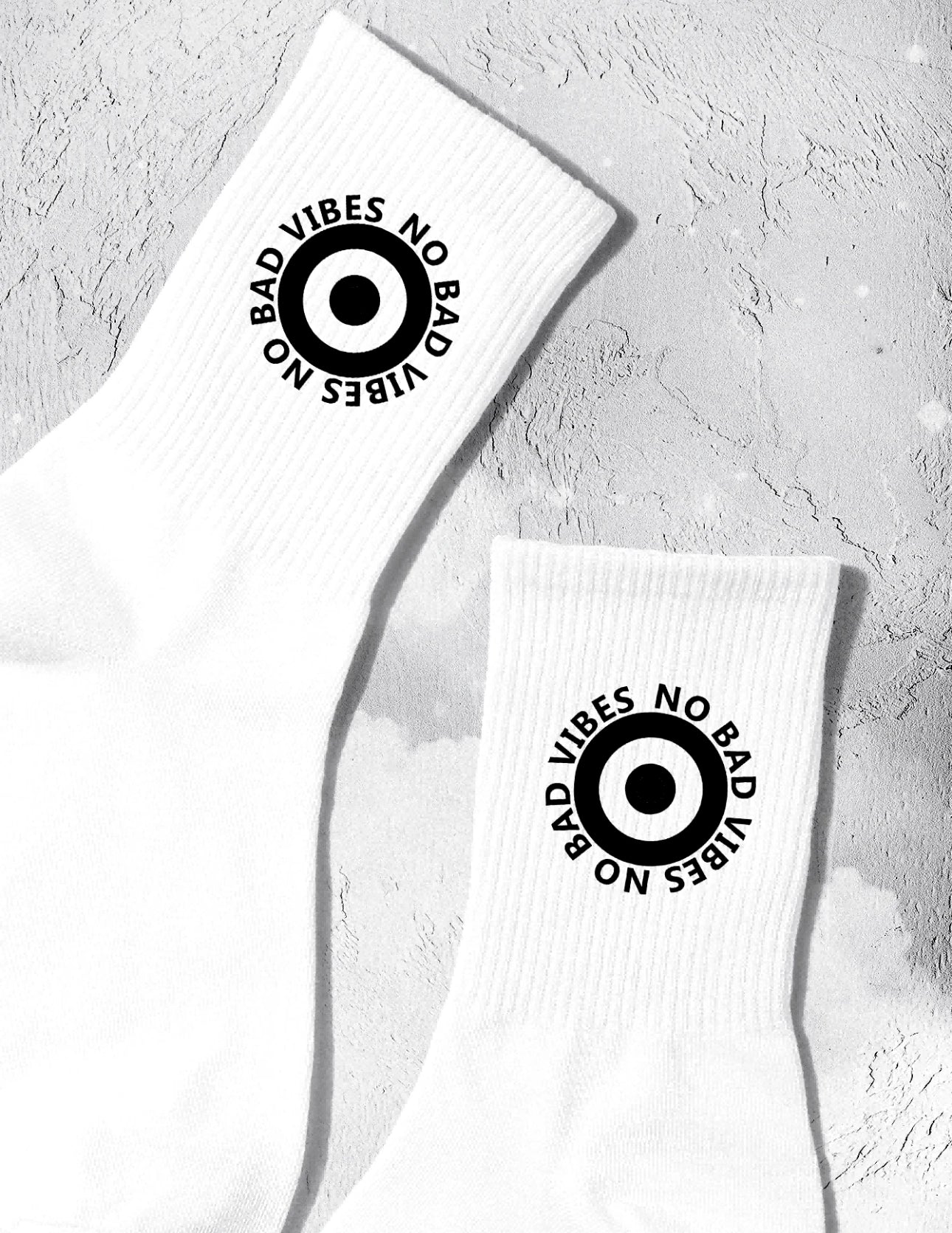 Socks No Bad Vibes with black•Black Friday Sale