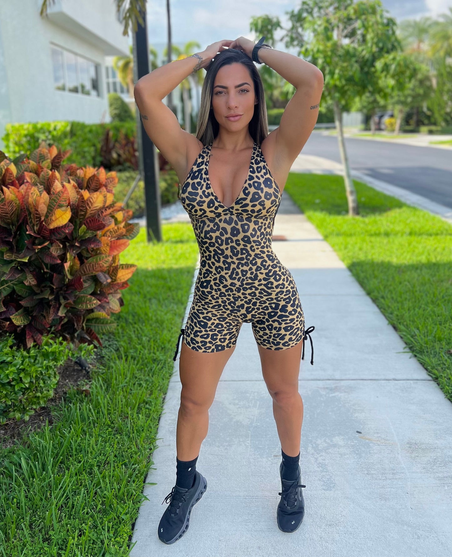 Short Animal Print Romper ScrunchButt SUPER SALE