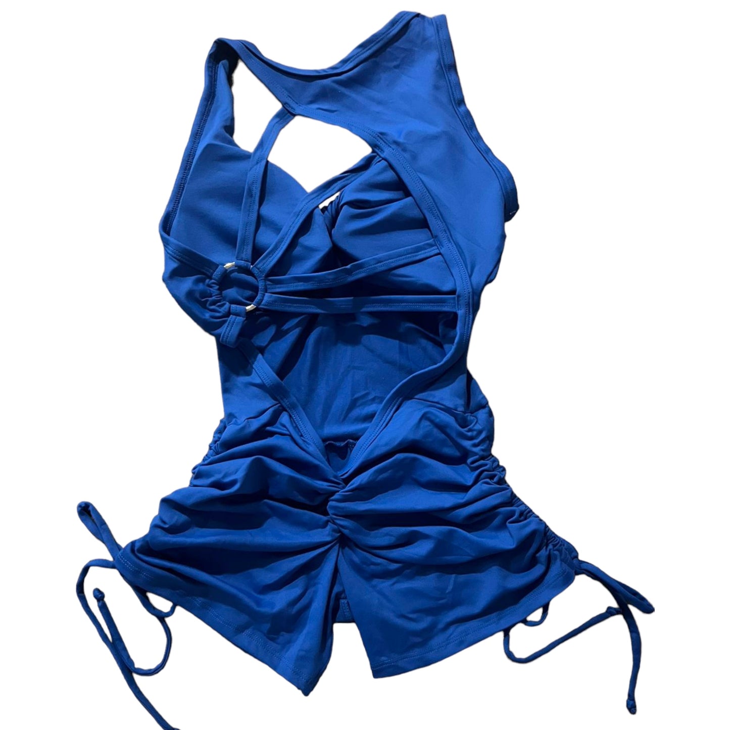Short Royal Blue Romper ScrunchButt SUPER SALE