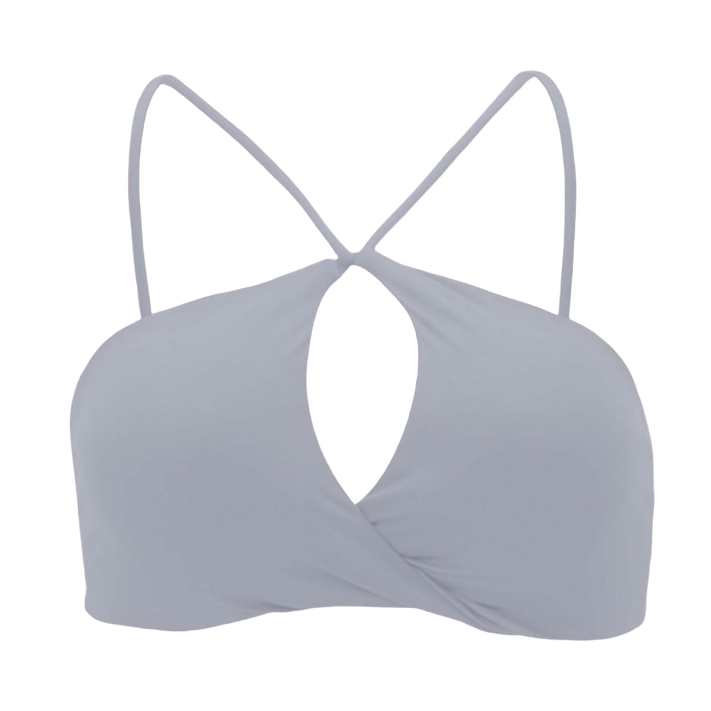 Top Cruzadito Halter Grey