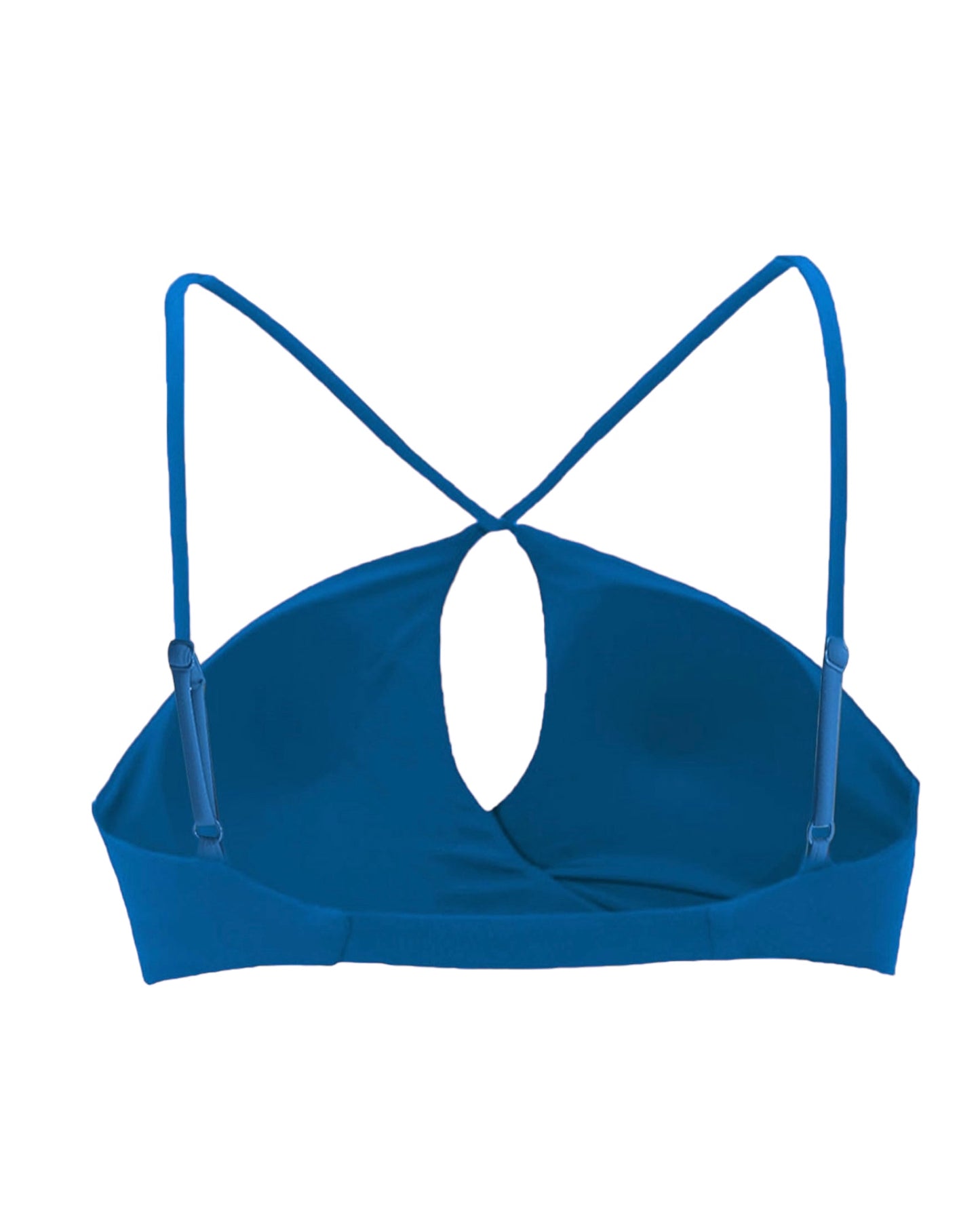 Top Cruzadito Halter Blue Mikonos