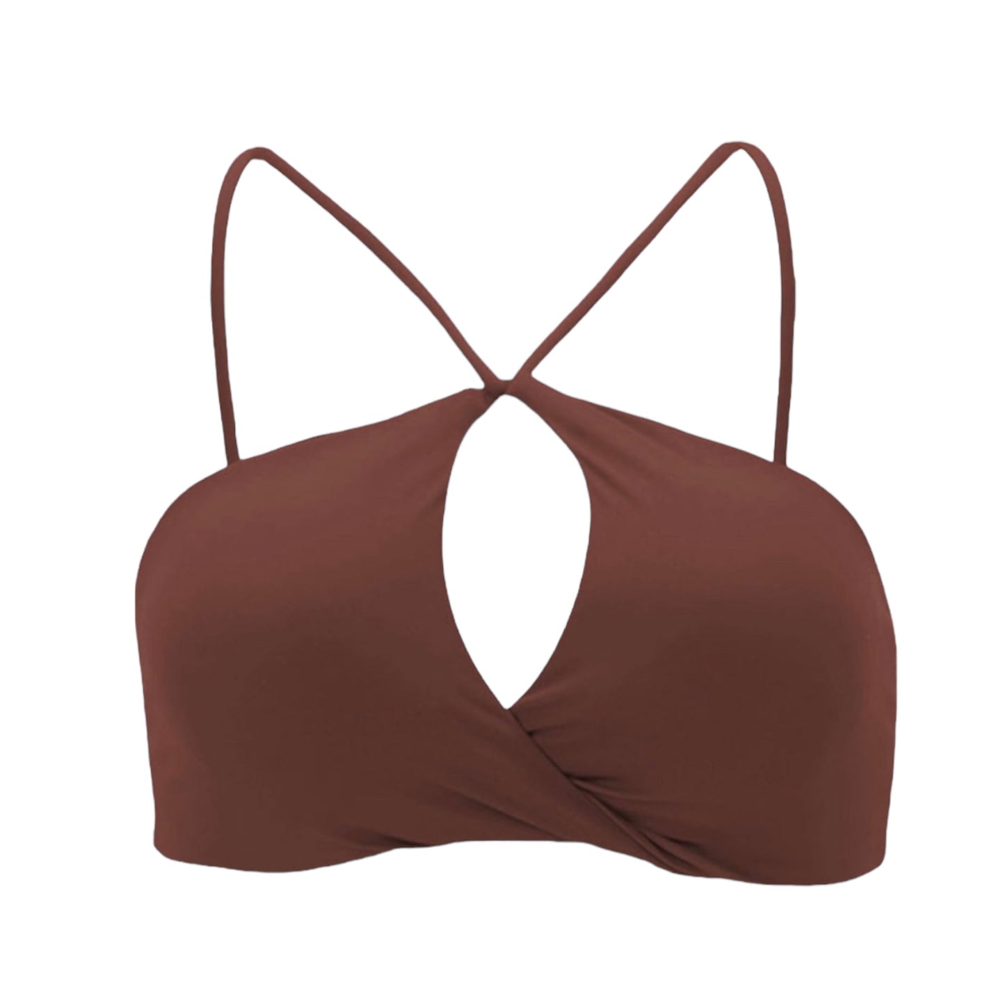 Top Cruzadito Halter Cacao