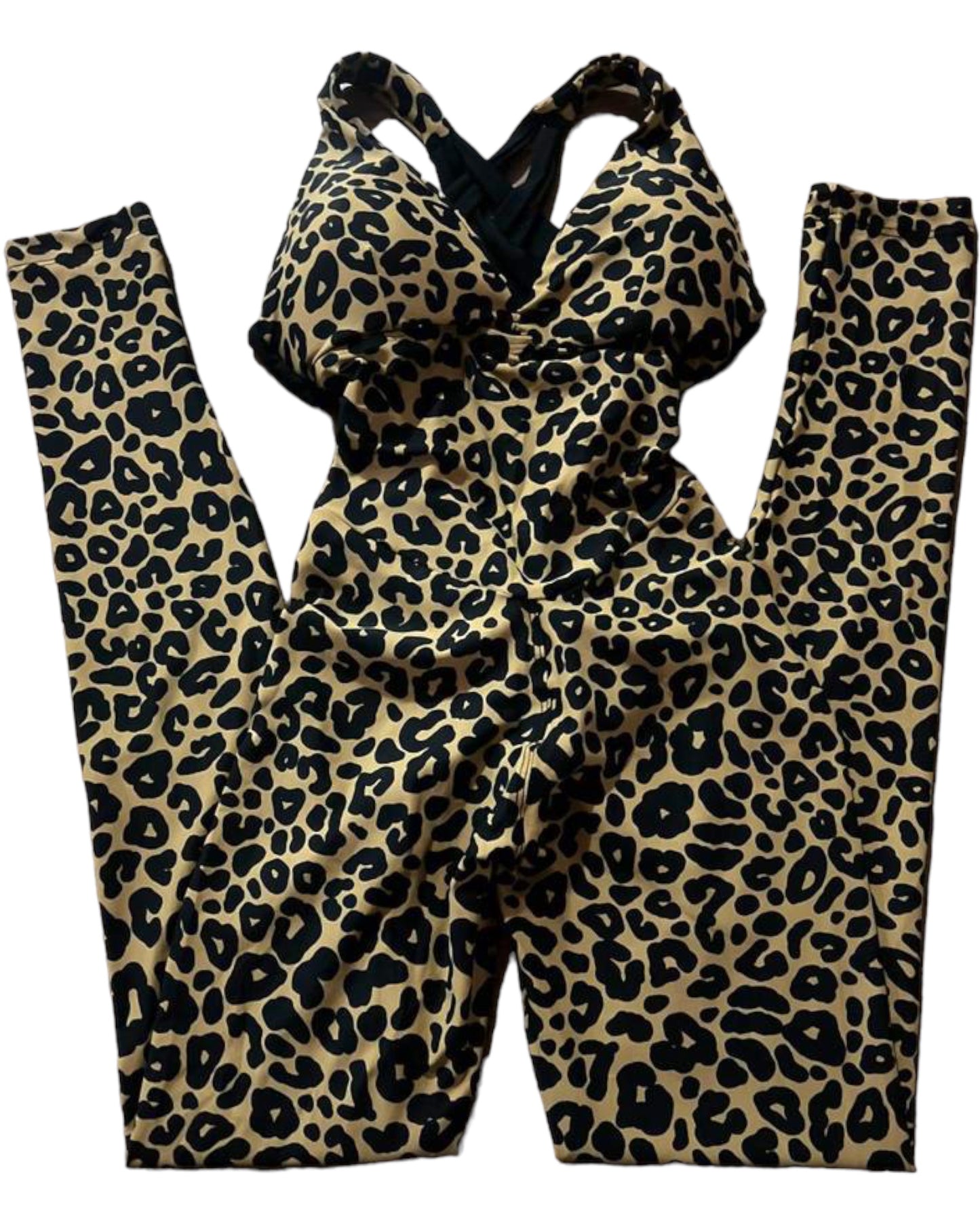 Long Romper Cheetah Animal Print ScrunchButt SUPER SALE