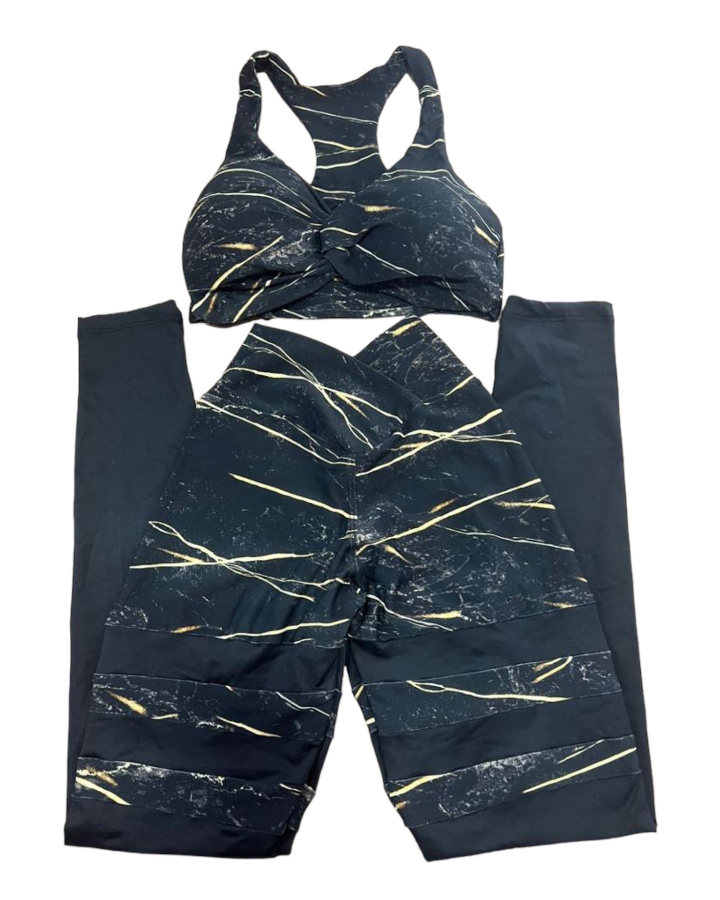 Legging Set Marble Print ScrunchButt